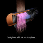 Load image into Gallery viewer, Dyson Airstrait Hair Straightener. Straightens Hair From Wet Or Dry - With Air. No Hot Plates, No Heat Damage (Prussian Blue/Rich Copper), 1380 Watt