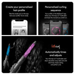 Load image into Gallery viewer, Dyson Airwrap i.d.™ Multi-styler (Ceramic Platina & Topaz) | Dyson's First Connected Multistyler| Intelligent Styler| Personalize Curl Sequence| 6 in 1 | Dry|Curl|Shape|Smooth|Hide Flyaways| No Heat Damage| 7 Styling Settings|3 Speed & 3 Heat Settings|Col