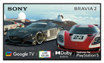 Load image into Gallery viewer, 139 cm (55 inches) BRAVIA 2 4K Ultra HD Smart LED Google TV K-55S25B