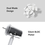 Load image into Gallery viewer, Smart Standing Fan 2 | Dual blades | BLDC Motor | Natural Breeze | Silent | 100 speeds | Compatible with Alexa, Google Asst. & MiHome