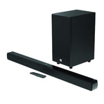 Load image into Gallery viewer, JBL Cinema SB190 Deep Bass, Dolby Atmos Soundbar with Wireless Subwoofer for Extra Deep Bass, 2.1 Channel with Remote, Sound Mode for Voice Clarity, HDMI eARC, Bluetooth & Optical Connectivity (380W)