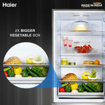 Load image into Gallery viewer, 445 L 2 Star Frost Free Double Door Bottom Mount Refrigerator Appliance (2023 Model, HRB-4952BIS-P, Inox Steel,Convertible)
