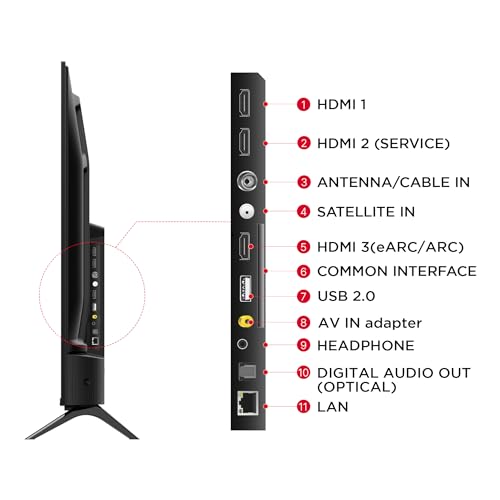 TCL 216 cm (85 inches) 4K Ultra HD Smart LED Google TV 85P745 (Black)