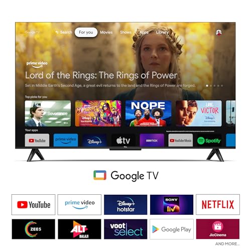 TCL 216 cm (85 inches) 4K Ultra HD Smart LED Google TV 85P745 (Black)