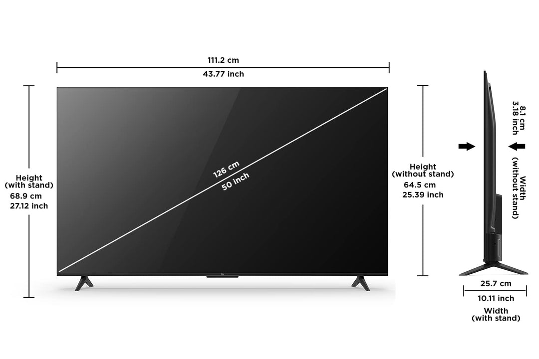 TCL 216 cm (85 inches) 4K Ultra HD Smart LED Google TV 85P745 (Black)