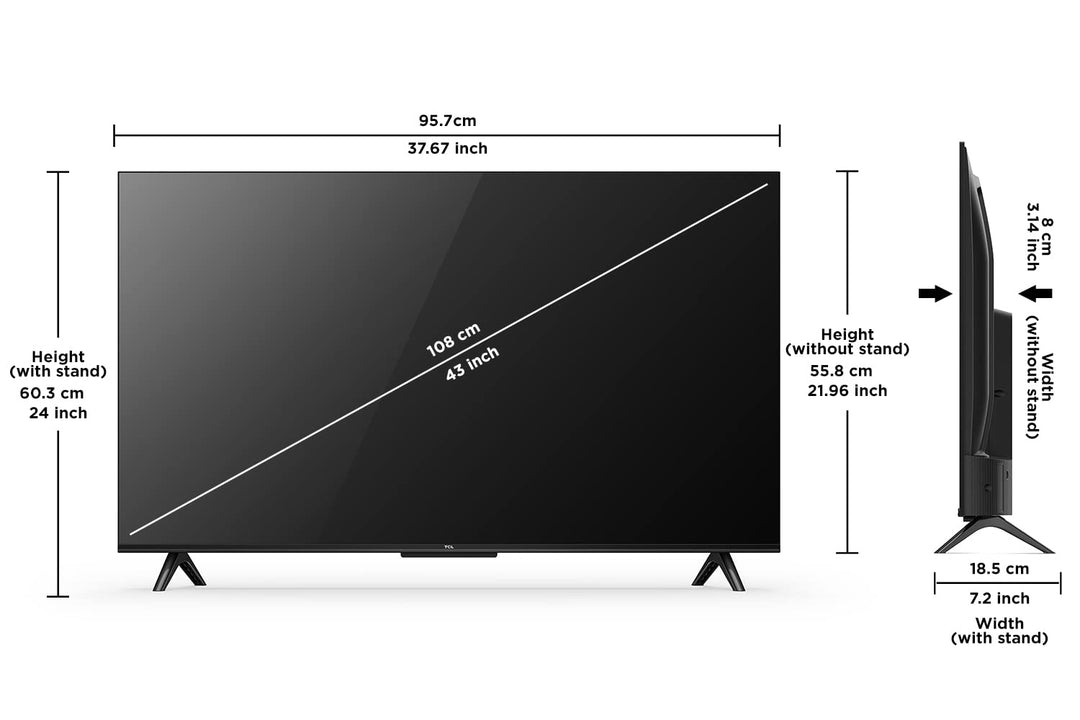 TCL 216 cm (85 inches) 4K Ultra HD Smart LED Google TV 85P745 (Black)