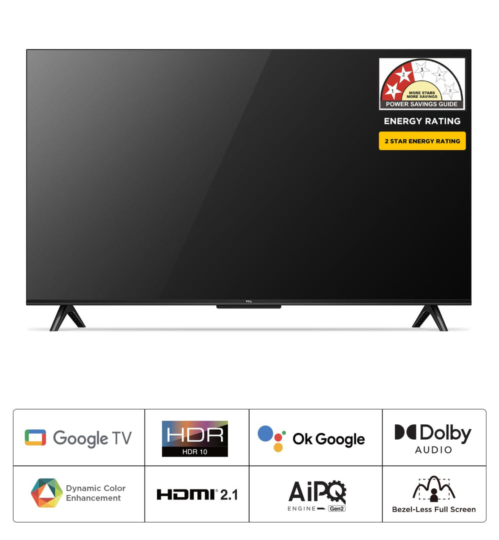 TCL 216 cm (85 inches) 4K Ultra HD Smart LED Google TV 85P745 (Black)