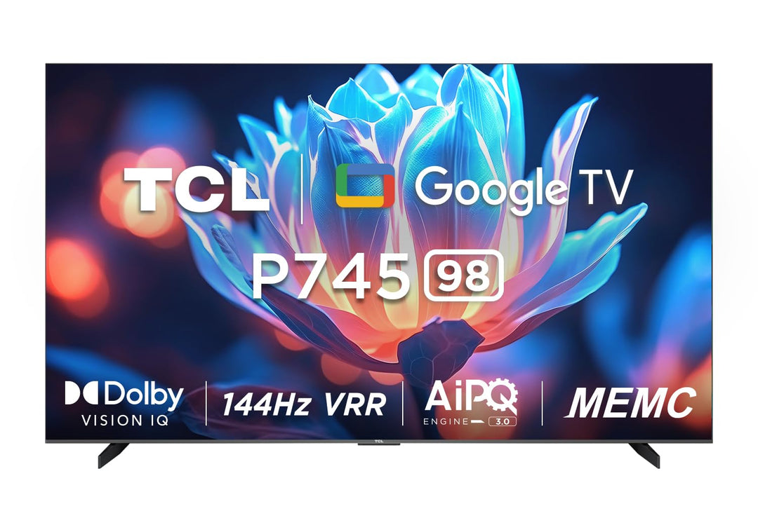 TCL 216 cm (85 inches) 4K Ultra HD Smart LED Google TV 85P745 (Black)