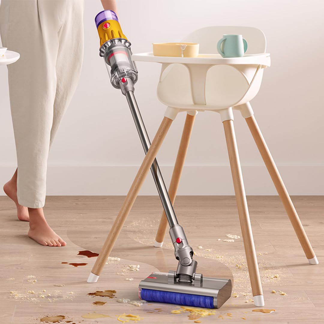 Dyson V12S Detect Slim Submarine Wet And Dry Hepa Filter Vacuum Cleaner, 1 Count, 350Ml, Yellow, ?1200 watts