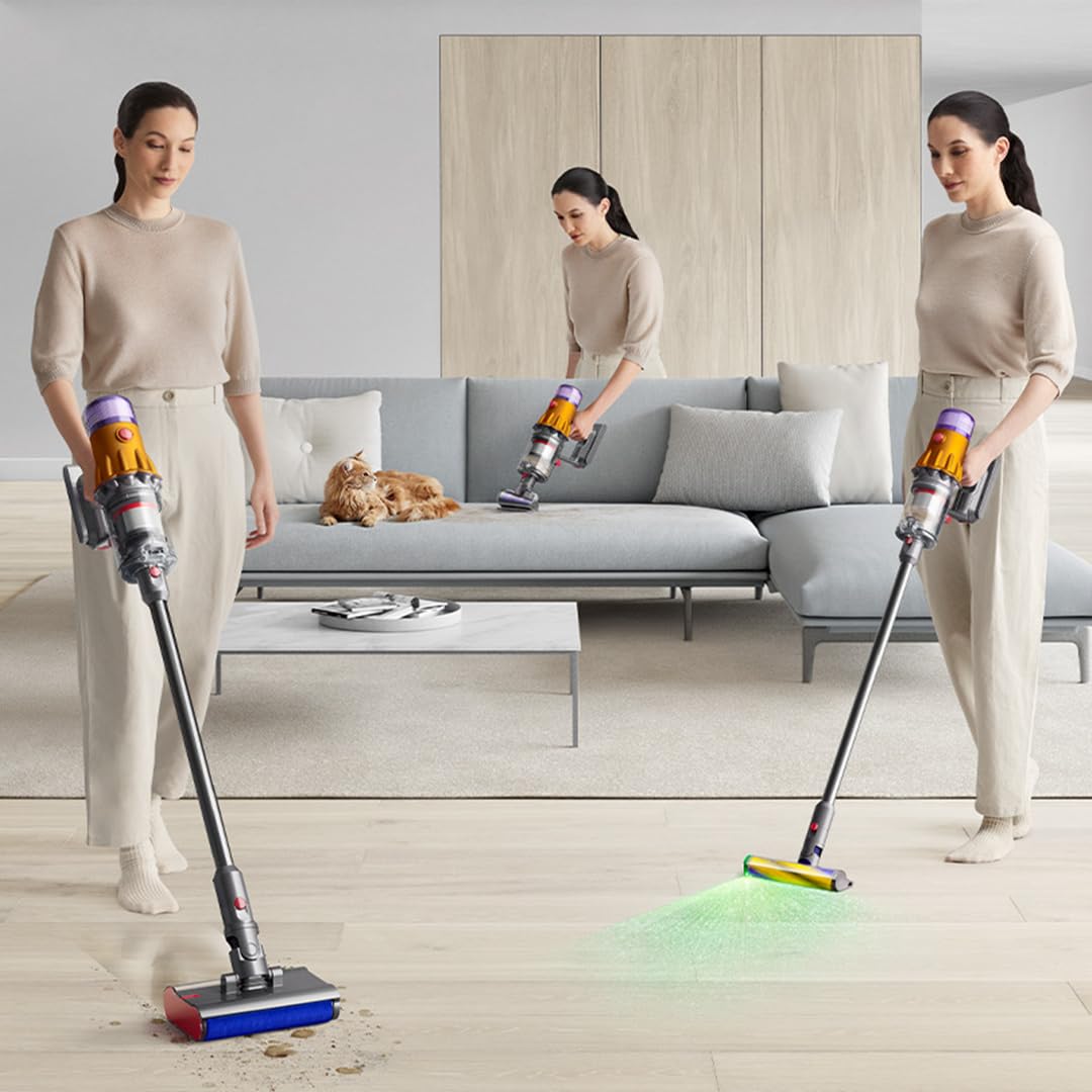 Dyson V12S Detect Slim Submarine Wet And Dry Hepa Filter Vacuum Cleaner, 1 Count, 350Ml, Yellow, ?1200 watts