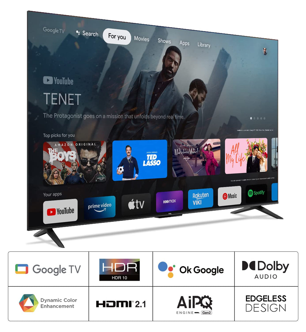 TCL 216 cm (85 inches) 4K Ultra HD Smart LED Google TV 85P745 (Black)