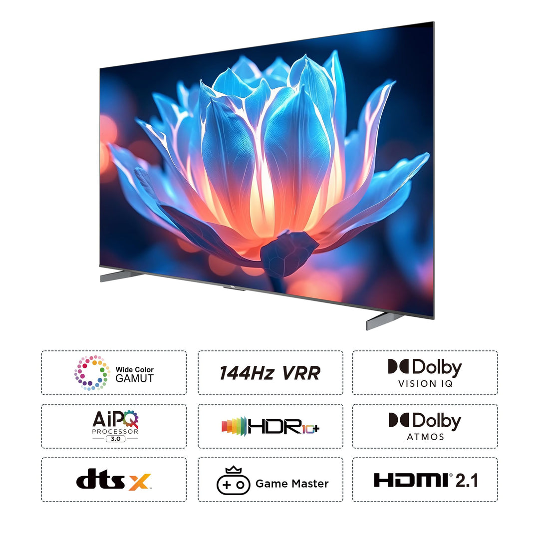 TCL 216 cm (85 inches) 4K Ultra HD Smart LED Google TV 85P745 (Black)