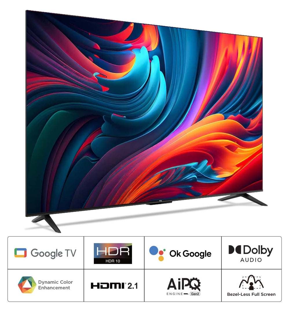 TCL 216 cm (85 inches) 4K Ultra HD Smart LED Google TV 85P745 (Black)