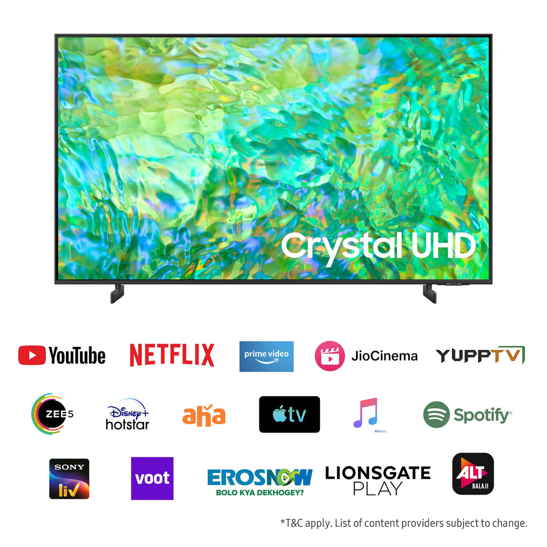 Samsung 214 cm (85 inches) 4K Ultra HD Smart LED TV UA85CU8000KXXL (Titan Grey)