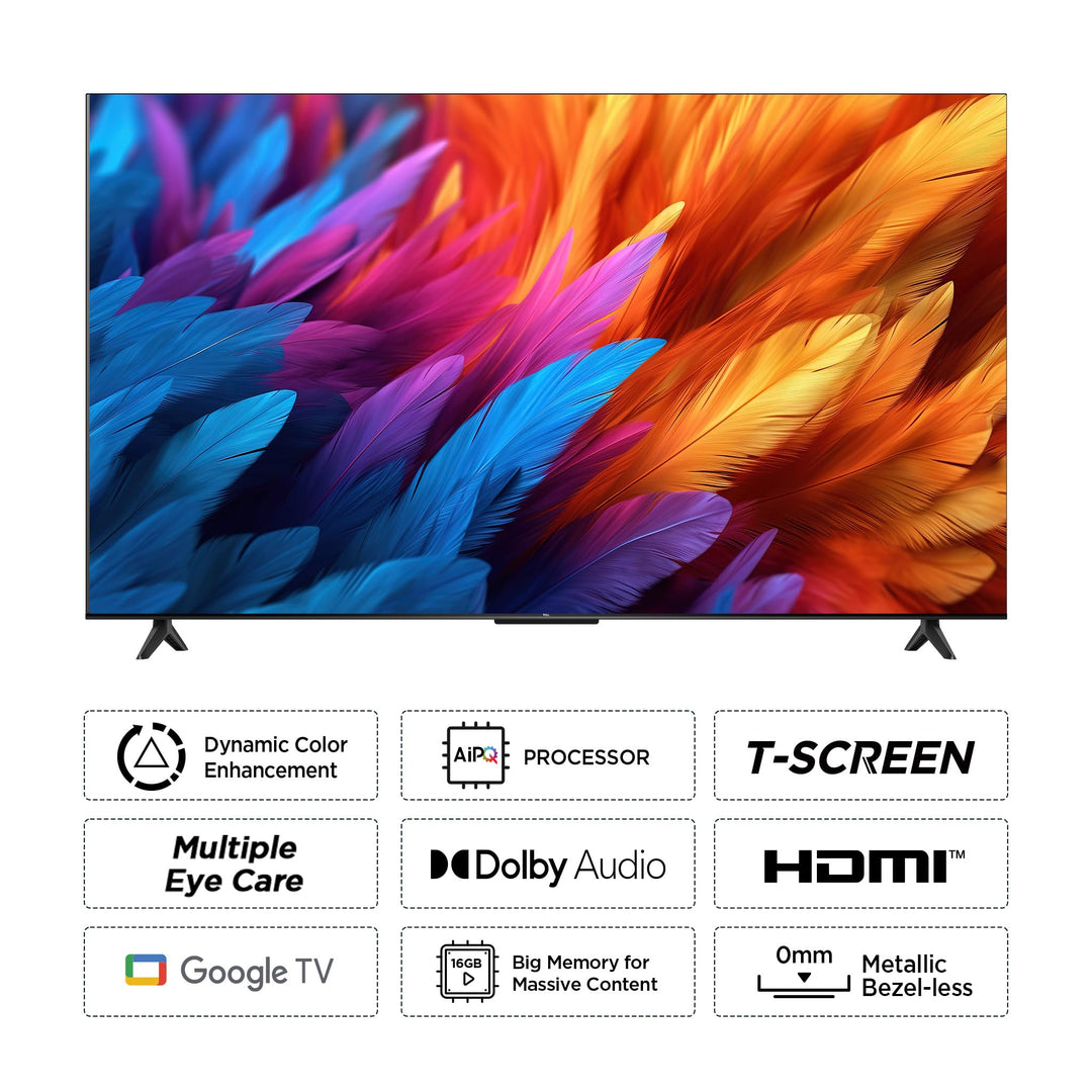 TCL 216 cm (85 inches) 4K Ultra HD Smart LED Google TV 85P745 (Black)