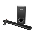 Load image into Gallery viewer, 100W RMS Wireless Bluetooth V5.0 Soundbar with Wireless Subwoofer with remote, 2.1 Channel Sound, 55mm*4 Drivers, 6 Play Modes-BT, Audio jack, USB, optical, coaxial &amp; HDMI/ARC
