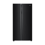 Load image into Gallery viewer, 630 L Double Door Side By Side Refrigerator Appliances, Expert Inverter Technology (HRS-682KG, Black Glass,Glass Door, Magic Convertible, Made In India)
