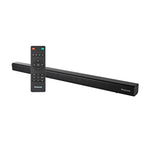 Load image into Gallery viewer, 100W RMS Wireless Bluetooth V5.0 Soundbar with Wireless Subwoofer with remote, 2.1 Channel Sound, 55mm*4 Drivers, 6 Play Modes-BT, Audio jack, USB, optical, coaxial &amp; HDMI/ARC
