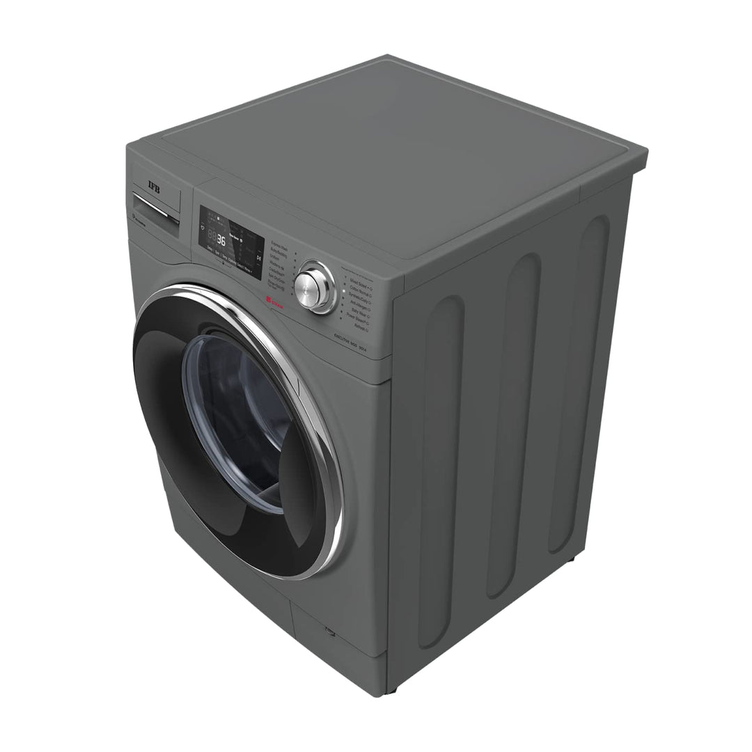 9kg 5 Star Front Load Washing Machine With Power Steam (Executive MSS ID 9014) 1400 RPM METALLIC SILVER