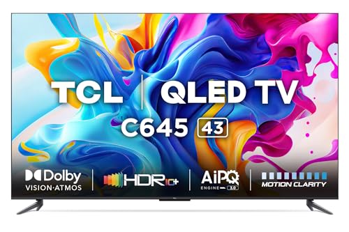 TCL 139 cm (55 inches) 4K Ultra HD Smart QLED Google TV 55T6G (Black)