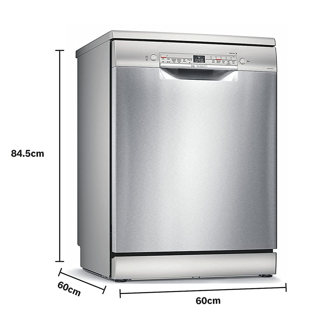 13 Place Settings Dishwasher (SMS6ITI00I, Silver Inox, WiFi Enabled)