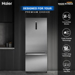 Load image into Gallery viewer, 445 L 2 Star Frost Free Double Door Bottom Mount Refrigerator Appliance (2023 Model, HRB-4952BIS-P, Inox Steel,Convertible)
