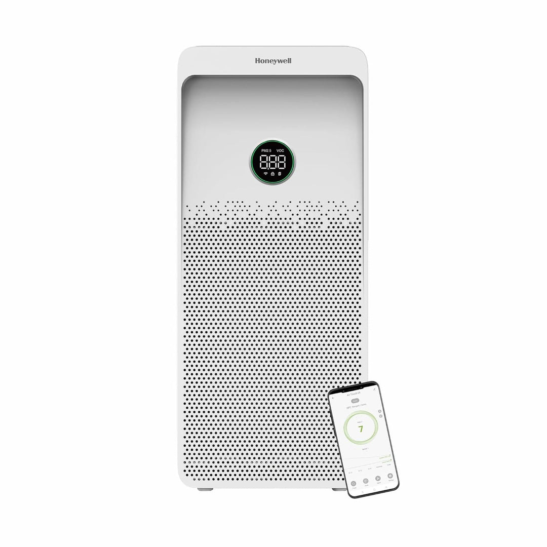 Air Purifier For Home, 5 Stage Filtration, Covers 1085sq.ft, PM 2.5 Level Display, UV LED,WIFI, H13 HEPA & Activated Carbon Filter, removes 99.99% Pollutants, Micro Allergens