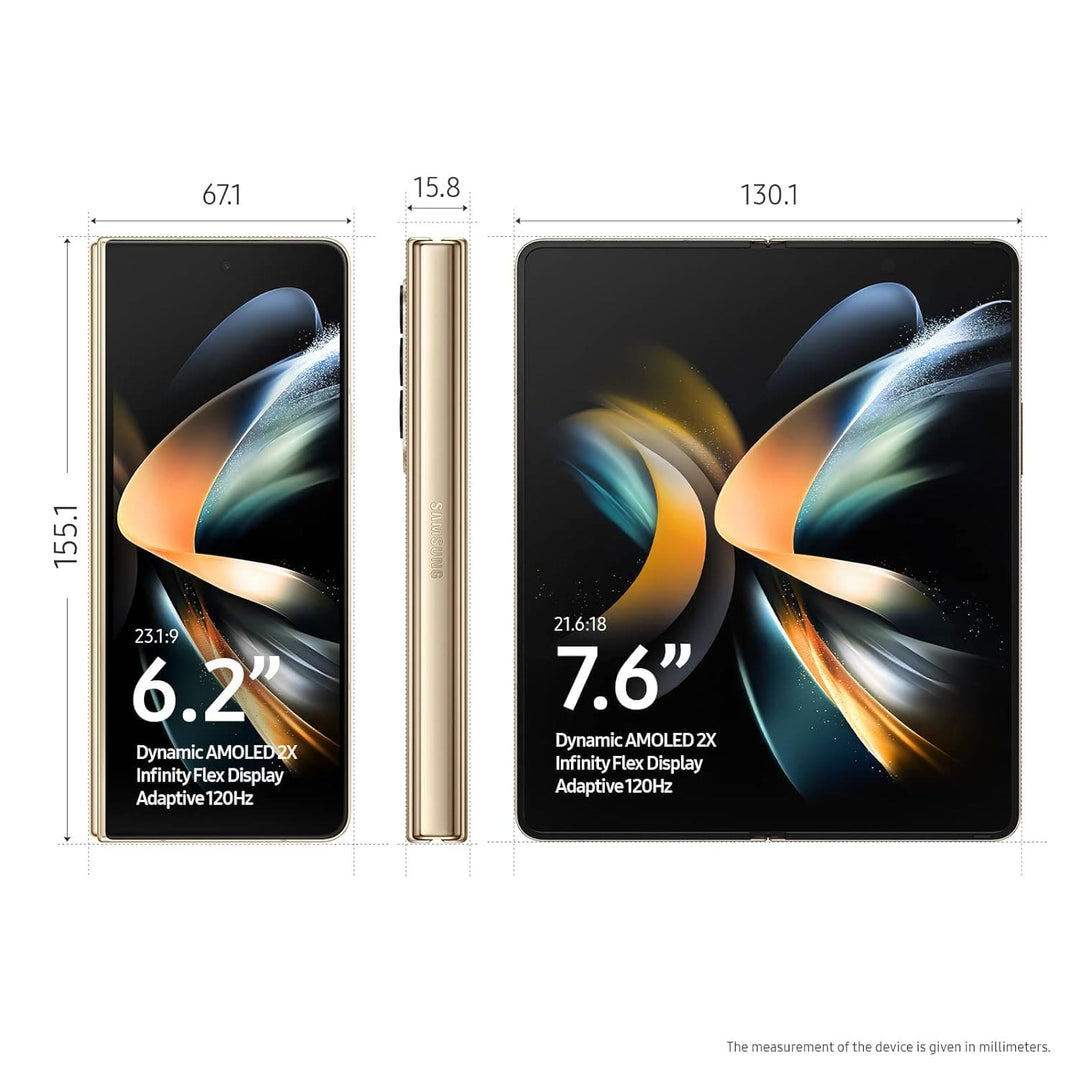 Galaxy Z Fold4 5G (Beige, 12GB RAM, 256GB Storage) with No Cost EMI/Additional Exchange Offers