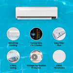 Load image into Gallery viewer, 1.5 Ton 5 Star (5-in-1 Convertible Wind-Free Cooling, 2023 , AR18CYNAMWK, Inverter Split AC
