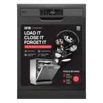 Load image into Gallery viewer, 16 Place Settings â€ŽHot water wash Free Standing Dishwasher (Neptune VX2 Plus, Inox Grey, In Built Heater with Turbo Drying
